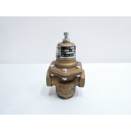 Cash Valve 100-250PSI BRONZE THREADED 1IN NPT PRESSURE REDUCING REGULATOR VALVE E55
